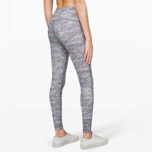 Lululemon Wunder Under High-Rise Tight 28" Frozen Vista Alpine White Multi size6